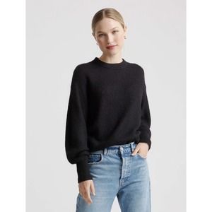 Quince Baby Alpaca-Wool Crew Black M